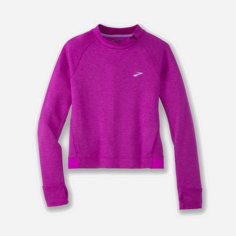 Brooks Notch Thermal Mujer Camisetas Manga Larga - Moradas/Magenta (2736ZNTKR)